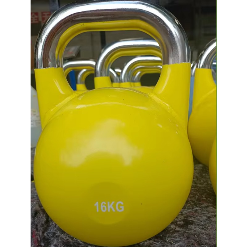 Crossfit Training - Professionele solide stalen wedstrijdkettlebell voor CrossFit