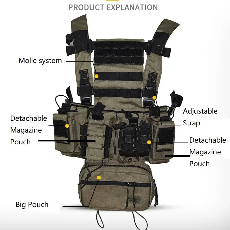 Gear For Crossfit - D3CR Borst Rig Vest Multicam Zwart