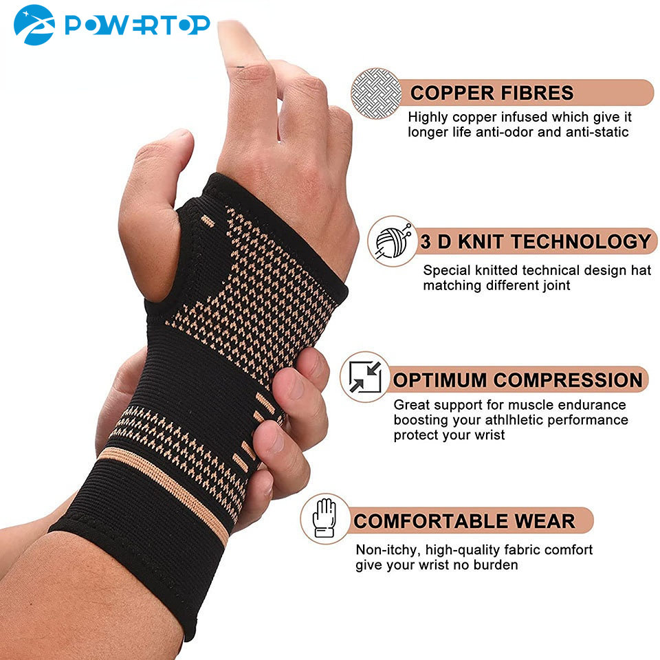 1Pcs Koperen Professionele Pol - Wrist Wrap Support recensie en prijs