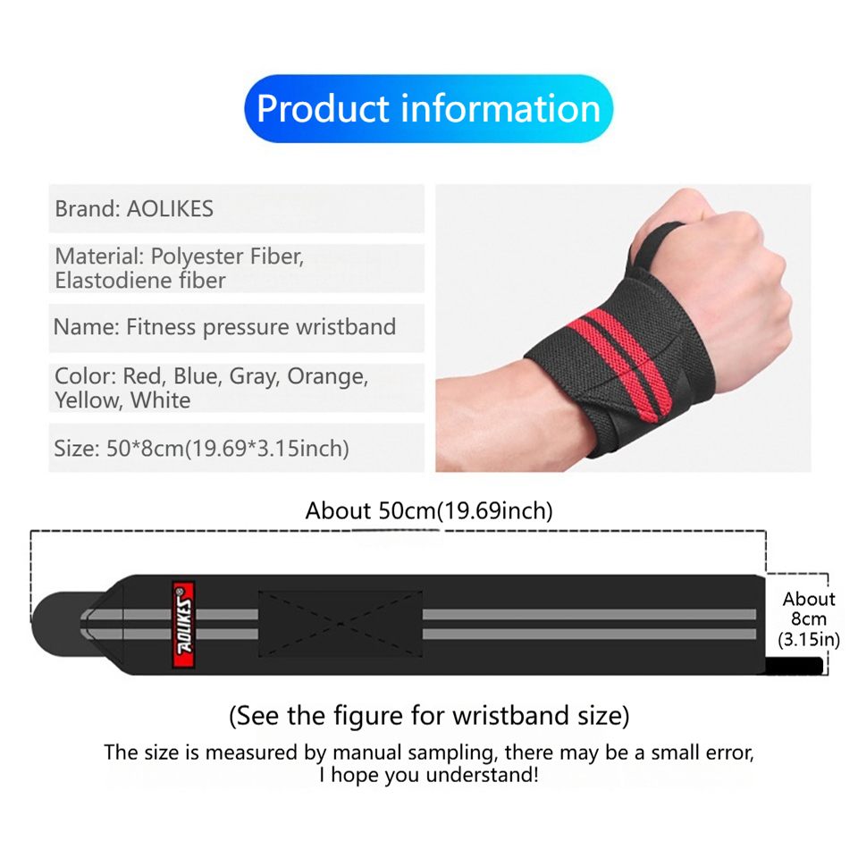 AOLIKES Fitness Polsbandages G - Wrist Wrap Support recensie en prijs